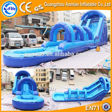 New style airtech inflatable water slip n slide 0.55mmPVC inflatable water slide for sale